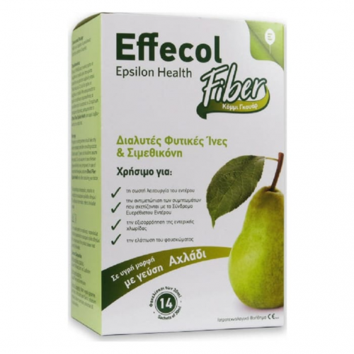 Epsilon Health Effecol Fiber Διαλυτές Φυτικές Ίνες & Σιμεθικόνη, 14 φακελίσκοι των 30ml